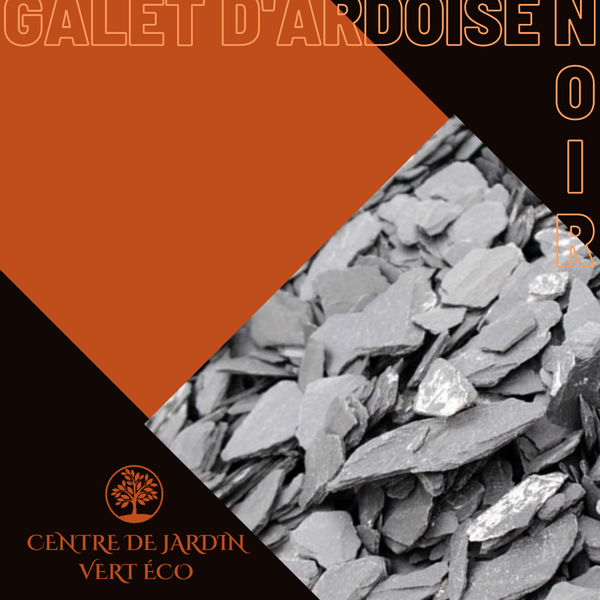 Paillette Ardoise - Noire 40/70mm - Galets Granulats &Cie GGC